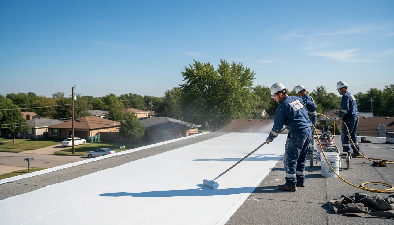 Commercial roof coating in Clayton, LA near me